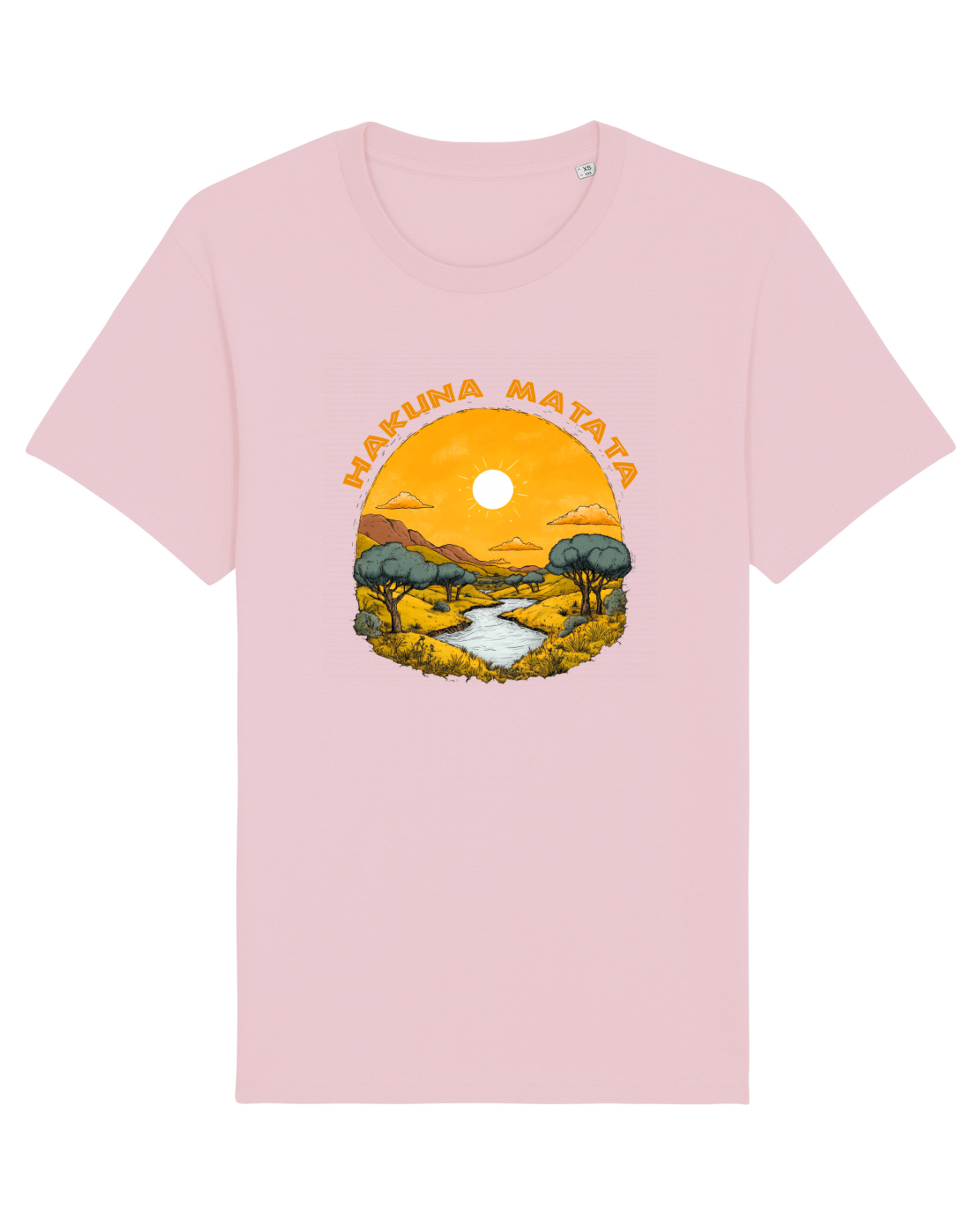 Tricou mânecă scurtă Unisex Rocker Cotton Pink