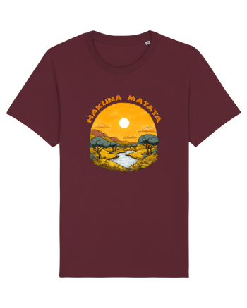 HAKUNA MATATA - NO WORRIES - FARA GRIJI 3 Burgundy