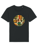GEOMETRIC FLORAL - TRADITIONAL AFRICAN  Tricou mânecă scurtă Unisex Rocker