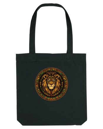 LEU GEOMETRIC FLORAL NATURA - TRADITIONAL AFRICAN Black