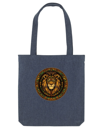 LEU GEOMETRIC FLORAL NATURA - TRADITIONAL AFRICAN Midnight Blue