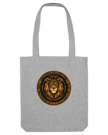 LEU GEOMETRIC FLORAL NATURA - TRADITIONAL AFRICAN Heather Grey
