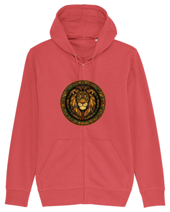 LEU GEOMETRIC FLORAL NATURA - TRADITIONAL AFRICAN Carmine Red