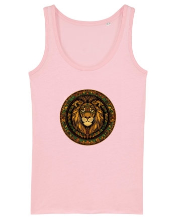 LEU GEOMETRIC FLORAL NATURA - TRADITIONAL AFRICAN Cotton Pink