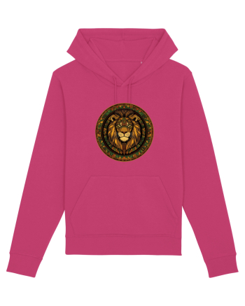 LEU GEOMETRIC FLORAL NATURA - TRADITIONAL AFRICAN Raspberry