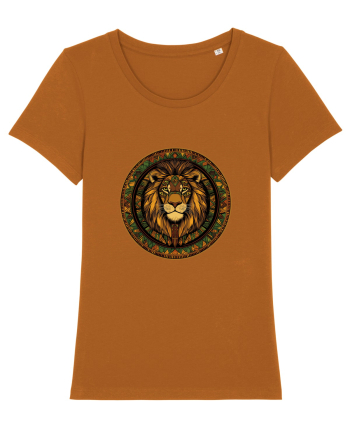 LEU GEOMETRIC FLORAL NATURA - TRADITIONAL AFRICAN Roasted Orange