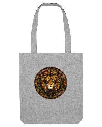 LEU GEOMETRIC FLORAL NATURA - TRADITIONAL AFRICAN 2 Heather Grey