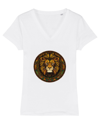 LEU GEOMETRIC FLORAL NATURA - TRADITIONAL AFRICAN 2 White