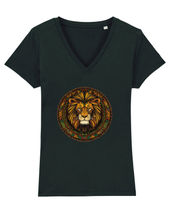LEU GEOMETRIC FLORAL NATURA - TRADITIONAL AFRICAN 2 Black