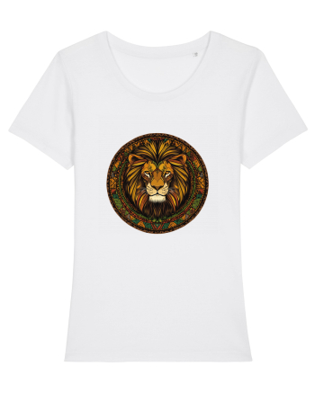 LEU GEOMETRIC FLORAL NATURA - TRADITIONAL AFRICAN 2 White