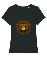 LEU GEOMETRIC FLORAL NATURA - TRADITIONAL AFRICAN 2 Tricou mânecă scurtă guler larg fitted Damă Expresser