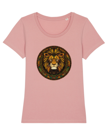 LEU GEOMETRIC FLORAL NATURA - TRADITIONAL AFRICAN 2 Canyon Pink