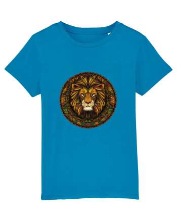 LEU GEOMETRIC FLORAL NATURA - TRADITIONAL AFRICAN 2 Azur