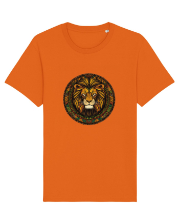 LEU GEOMETRIC FLORAL NATURA - TRADITIONAL AFRICAN 2 Bright Orange