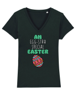 An Egg-Stra Special | Happy Easter Tricou mânecă scurtă guler V Damă Evoker