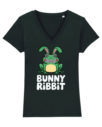 Bunny Ribbit Rabbit | Funny Frog Black