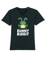 Bunny Ribbit Rabbit | Funny Frog Tricou mânecă scurtă guler V Bărbat Presenter