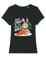 Don't Carrot All About The Hatters Tricou mânecă scurtă guler larg fitted Damă Expresser