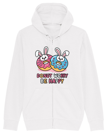 Donut Worry Be Happy | Funny Donut Puns White