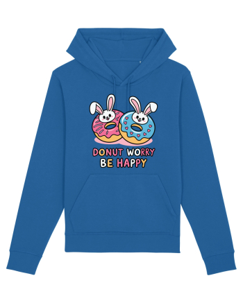 Donut Worry Be Happy | Funny Donut Puns Royal Blue