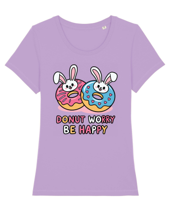 Donut Worry Be Happy | Funny Donut Puns Lavender Dawn