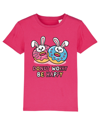 Donut Worry Be Happy | Funny Donut Puns Raspberry