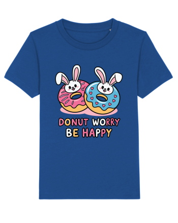Donut Worry Be Happy | Funny Donut Puns Majorelle Blue
