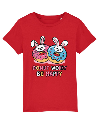 Donut Worry Be Happy | Funny Donut Puns Red