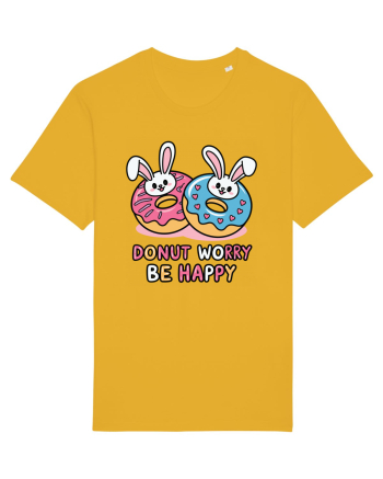 Donut Worry Be Happy | Funny Donut Puns Spectra Yellow