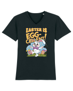 Easter Is Egg-Cellent! Tricou mânecă scurtă guler V Bărbat Presenter