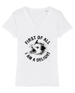 I am a delight Tricou mânecă scurtă guler V Damă Evoker