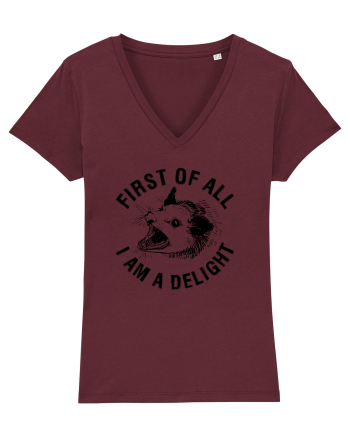 I am a delight Burgundy
