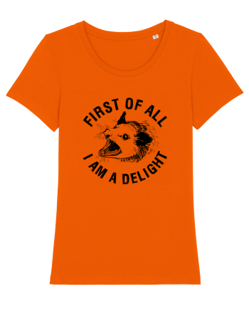 I am a delight Bright Orange