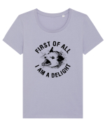 I am a delight Tricou mânecă scurtă guler larg fitted Damă Expresser