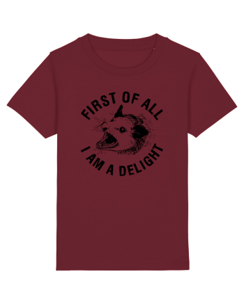 I am a delight Burgundy