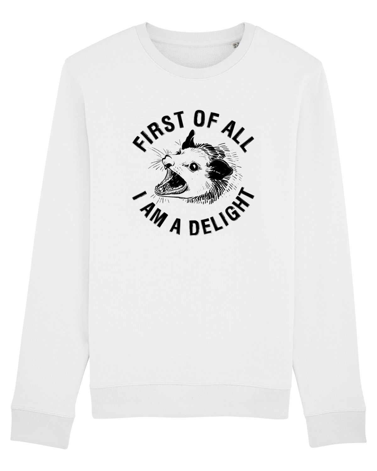 Bluză mânecă lungă Unisex Rise White