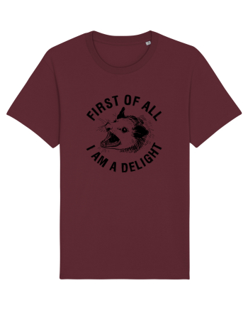 I am a delight Burgundy