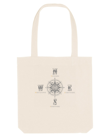 BUSOLA -  COMPASS - NOWHERE EVERYWHERE SOMEWHERE WHO KNOWS 5 ok Natural