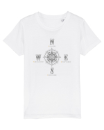 BUSOLA -  COMPASS - NOWHERE EVERYWHERE SOMEWHERE WHO KNOWS 5 ok Tricou mânecă scurtă  Copii Mini Creator