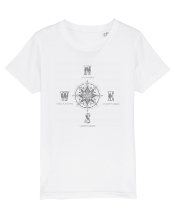 BUSOLA -  COMPASS - NOWHERE EVERYWHERE SOMEWHERE WHO KNOWS 5 ok White