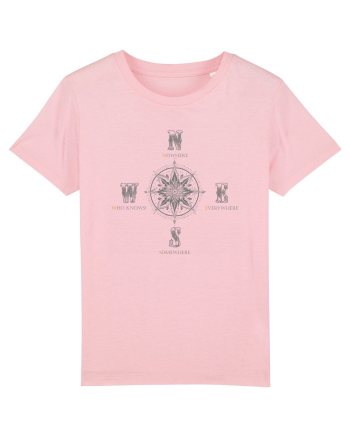 BUSOLA -  COMPASS - NOWHERE EVERYWHERE SOMEWHERE WHO KNOWS 5 ok Cotton Pink