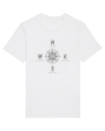 BUSOLA -  COMPASS - NOWHERE EVERYWHERE SOMEWHERE WHO KNOWS 5 ok Tricou mânecă scurtă Unisex Rocker