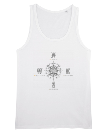BUSOLA -  COMPASS - NOWHERE EVERYWHERE SOMEWHERE WHO KNOWS 5 ok White
