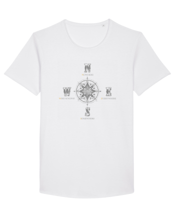 BUSOLA -  COMPASS - NOWHERE EVERYWHERE SOMEWHERE WHO KNOWS 5 ok White