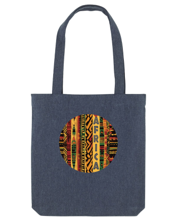 AFRICA - GEOMETRIC FLORAL - TRADITIONAL AFRICAN   Midnight Blue