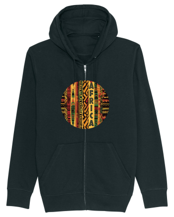 AFRICA - GEOMETRIC FLORAL - TRADITIONAL AFRICAN   Black
