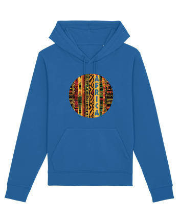 AFRICA - GEOMETRIC FLORAL - TRADITIONAL AFRICAN   Royal Blue