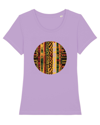 AFRICA - GEOMETRIC FLORAL - TRADITIONAL AFRICAN   Lavender Dawn