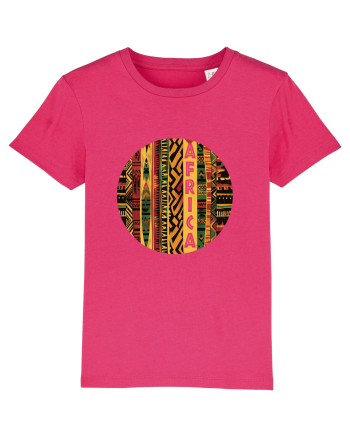 AFRICA - GEOMETRIC FLORAL - TRADITIONAL AFRICAN   Raspberry