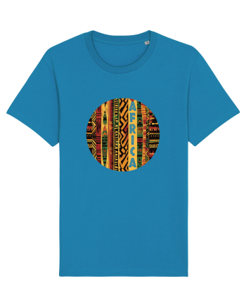 AFRICA - GEOMETRIC FLORAL - TRADITIONAL AFRICAN   Azur
